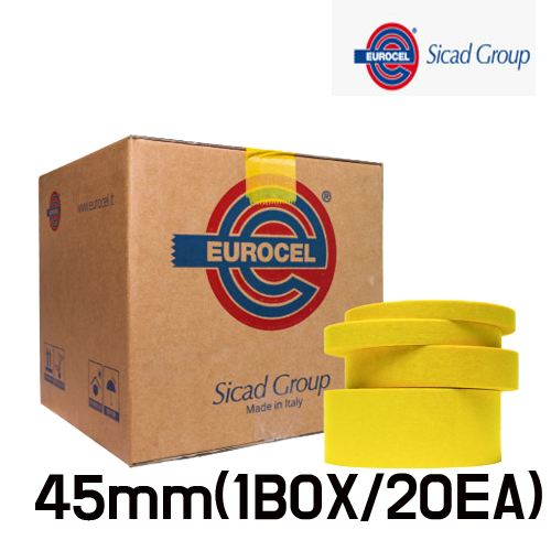 유로셀 마스킹 테이프(노랑/45mm*40m/BOX/20EA)